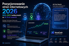 Pozycjonowanie stron internetowych 2026 – SEO, GEO i widoczność w AI-first search - Novacash Krzysztof Gumiela
