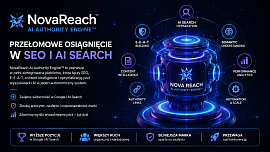 NovaReach AI Authority Engine™ — przełomowe osiągnięcie w SEO i AI Search - NovaCash Krzysztof Gumiela